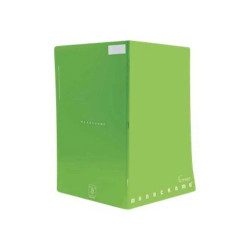 Pigna Monocromo Green - Quaderno - graffettato - maxi - A4 - 21 fogli - righe - disponibile in colori assortiti