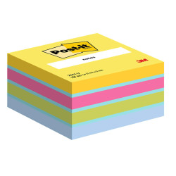 Blocco foglietti Minicubo - 2051-U - 51 x 51 mm - 72 gr - colori assortiti - 400 fogli - Post-it