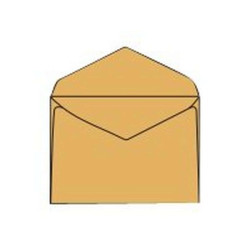 Pigna POSTALE - Busta - 180 x 240 mm - triangolare - apertura laterale - giallo - pacco da 25