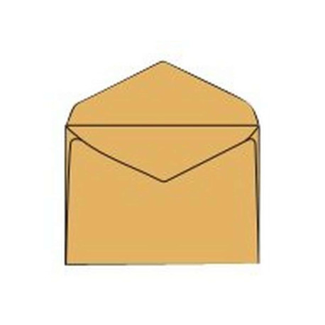 Pigna POSTALE - Busta - 180 x 240 mm - triangolare - apertura laterale - giallo - pacco da 25