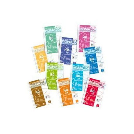 Pigna Ric - Carta a fogli mobili - A4 - 40 fogli - quadretti - disponibile in colori assortiti