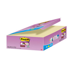 Blocco foglietti Post-it Super Sticky - 622-SSCY-VP24-EU - 47,6 x 47,6 mm - giallo Canary - 90 fogli - Post-it - conf. 24 blocc