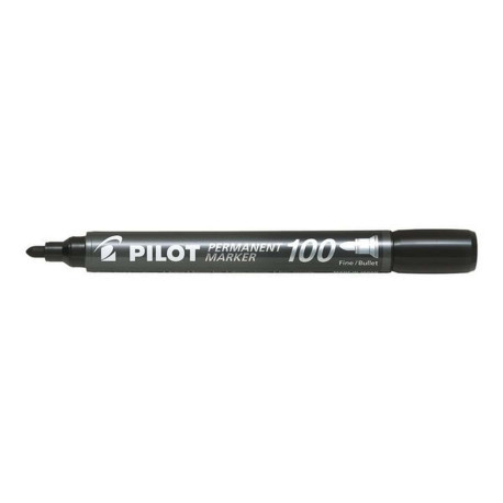 Pilot 100 - Marcatore - permanente - nero - inchiostro a base olio - 1 mm - fine