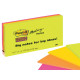Blocco foglietti Post-it Super Sticky Meeting Notes - 6445-SSP - 152 x 101 mm - rosa/verde neon - 45 fogli - Post-it