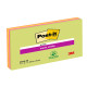 Blocco foglietti Post-it Super Sticky Meeting Notes - 6845-SSP - 203 x 152 mm - giallo/rosa neon - 45 fogli - Post-it