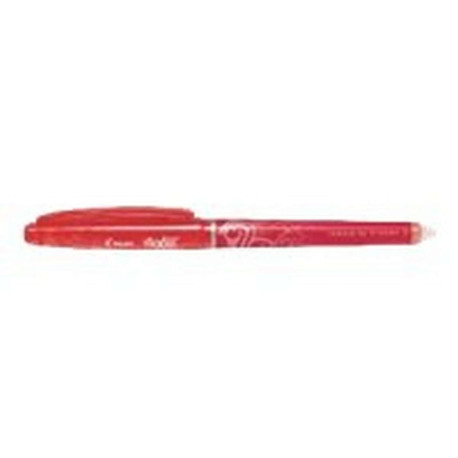 Pilot FriXion Point - Penna a sfera - non permanente - rosso - inchiostro in gel sensibile al calore - 0.5 mm - fine - con gomm