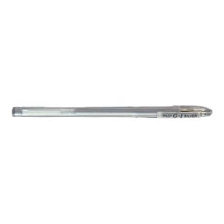 Pilot G-1 - Penna a sfera - argento - inchiostro gel - 0.7 mm - medio