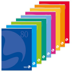 Maxiquaderno Color 80 - A4 - 1 rigo c/margine - 80 fogli - 80gr  BM