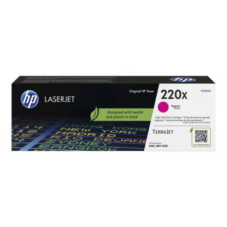 HP 220X - Magenta - originale - LaserJet - cartuccia toner (W2203X) - per Color LaserJet Pro MFP 4301, MFP 4303