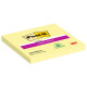 Blocco foglietti Super Sticky - 654-12SS-CY - 76 x 76 mm - giallo Canary - 90 fogli - Post-it