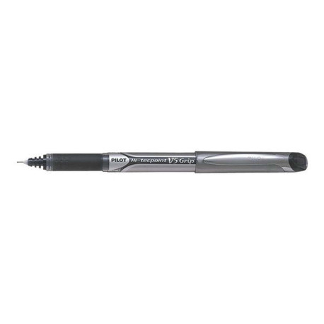 Pilot Hi-Tecpoint V5 Grip - Penna a sfera - nero - 0.5 mm - fine