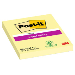 Blocco foglietti Super Sticky - 656-12SS-CY-EU - 47,6 x 76 mm - giallo Canary - 90 fogli - Post-it