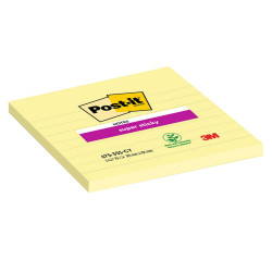 Blocco foglietti Super Sticky - 675-SS3CY-EU - a righe - 101 x 101 mm - giallo Canary - 70 fogli - Post-it