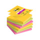 Blocco foglietti Super Sticky Z-Notes - R330-6SS-CARN - 76 x 76 mm - colori asssortiti - 90 fogli - Post-it - conf. 6 pezzi