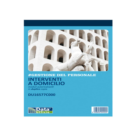 Blocco interventi a domicilio del cliente - 50/50 copie autoric. - 21,5 x 14,8 cm - DU16577C000 - Data Ufficio