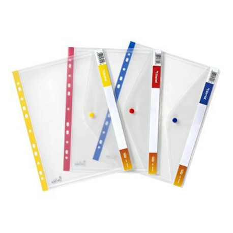 Plastidea - Cartelletta portadocumenti - per 245 x 300 mm - trasparente (pacchetto di 5)