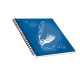 Blocco Montblanc - spiralato - 22x29,7cm - 4 fori - microperforato - 80gr - 70 fogli - 1 rigo - Pigna
