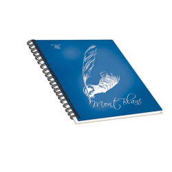 Blocco Montblanc - spiralato - 22x29,7cm - 4 fori - microperforato - 80gr - 70 fogli - 1 rigo - Pigna