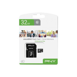 PNY Performance Plus - Scheda di memoria flash - 32 GB - Class 10 - microSDHC