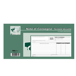 Blocco nota consegna tentata vendita - 50/50 fogli autoricalcanti - 15 x 23cm - Edipro