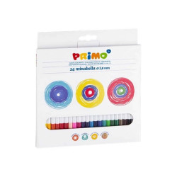PRIMO - Pastello colorato - colori assortiti - 3.8 mm (pacchetto di 24)