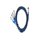 QNAP - Cavo applicazione diretta 100GBase - QSFP28 (M) a SFP28 (M) - 1.5 m
