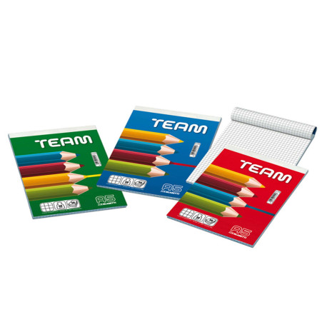 Blocco note Team - 5 mm - 150 x 210 mm - 50 gr - 50 fogli - Blasetti