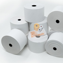 Rotolo per distributori self service - carta termica BPA free - 59,5 mm x 85 mt - diametro esterno 90 mm - 70 gr - anima 18 mm 