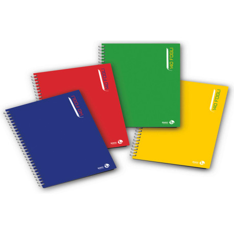 Blocco notes - spiralato sul lato lungo - 1 rigo - 22,3 x 29,7cm - 80gr - 140 fogli - BM