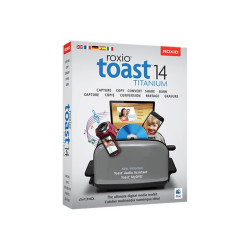 Roxio Toast Titanium - (v. 14) - licenza - 1 utente - accademico - CTL - Livello 3 (251-500) - Mac - Multilingue