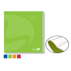 Blocco notes BM90 - A4 - collato lato corto - quadretti 10mm - 80fg - 90gr - copertina 250gr - BM