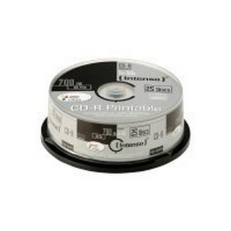 Intenso - 25 x CD-R - 700 MB (80 min) 52x - superfice stampabile con ink jet - campana