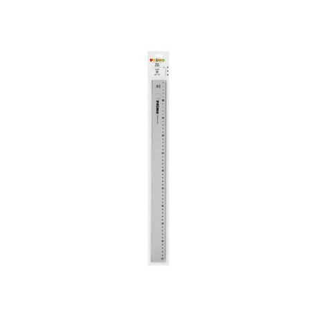 PRIMO - Righello - 50 cm - grigio fumo - polistirene
