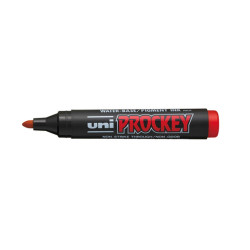 Marcatore Uni Prockey M122  - punta conica da 1,20-1,80mm - rosso  - Uni Mitsubishi