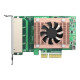 QNAP QXG-2G4T-I225 - Adattatore di rete - PCIe 2.0 x4 profilo basso - 2.5GBase-T x 4 - per QNAP TDS-16489, 16489U R2, TS-1886, 