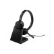 Jabra Evolve 65 TE Stereo - Cuffie con microfono - over ear - Bluetooth - senza fili - USB-A tramite adattatore Bluetooth - iso