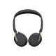Jabra Evolve2 65 Flex UC Stereo - Cuffie con microfono - on-ear - Bluetooth - senza fili - eliminazione rumore attivata - USB-C