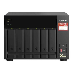 QNAP TS-673A - Server NAS - 6 alloggiamenti - SATA 6Gb/s - RAM 8 GB - Gigabit Ethernet / 2.5 Gigabit Ethernet