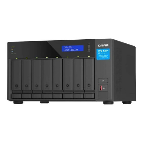 QNAP TVS-H874 - Server NAS - 8 alloggiamenti - SATA 6Gb/s - RAID 0, 1, 5, 6, 10, 50, JBOD, 60, RAID TP - RAM 32 GB - Gigabit Et