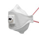 Mascherina Aura™ 9332+ FFP3 - con valvola - monouso - 3M - conf. 10 pezzi (imbustati singolarmente)