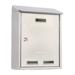 Cassetta postale Elios Steel - 27,5 x 35 x 12 cm - acciaio inox - Metalplus