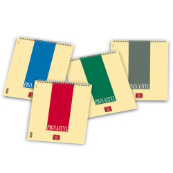 Blocco Pignastyl spiralato - A4 - 210 x 297mm - 80gr - 60 fogli - 1 rigo - Pigna