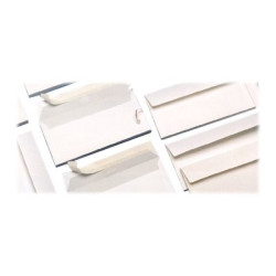 Blasetti Strip - Busta - 110 x 230 mm - apertura laterale - autoadesivo (distacco e sigillazione) - tinta di sicurezza - bianco