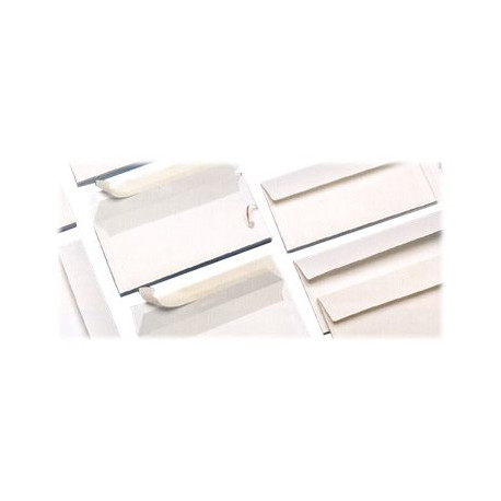 Blasetti Strip - Busta - 110 x 230 mm - apertura laterale - autoadesivo (distacco e sigillazione) - tinta di sicurezza - bianco
