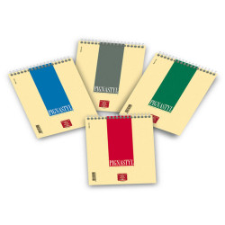Blocco Pignastyl spiralato - A5 - 150 x 210mm - 80gr - 60 fogli - 5mm - Pigna