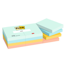 Blocco Post-it - 653-BEA - 38 x 51 mm - 100 fogli - colori Beachside - Post-it - conf. 12 pezzi