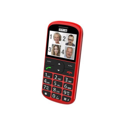 Saiet MAGNUM DUE - Telefono con funzionalità - microSD slot - display LCD - rear camera 0.3 MP - rosso
