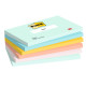 Blocco Post-it - 655-BEA - 76 x 127 mm - colori Beachside - 100 fogli - Post-it - conf. 6 pezzi