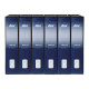 Rexel Dox Box 2 - Cartellina con meccanismo a leva - larghezza dorsale 80 mm - per A4, A4 Plus - blu