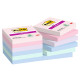 Blocco Post-it Super Sticky - 622-12SS-SOUL - 47,6 x 47,6  mm - colori Soulful - 90 fogli - Post-it - conf. 12 pezzi